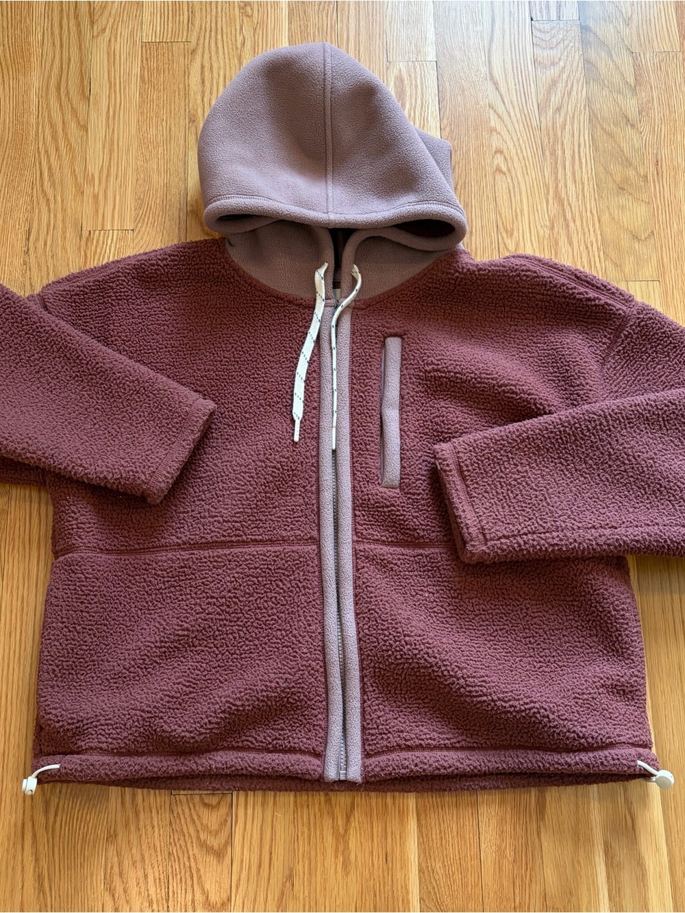 UpWest Burgundy Fleece Hoodie